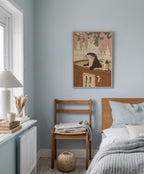 Zen Otter poster visualiserad på vägg – se rätt storlek med mockup från Bozetto i hög tryckkvalitet