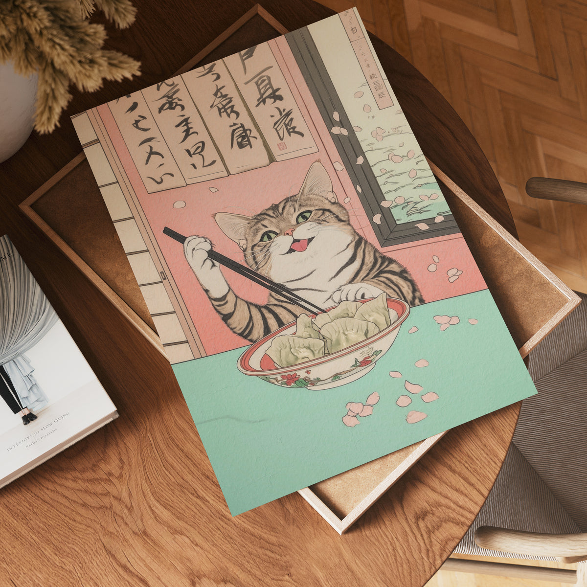 Mockup för Kawaii Dumpling – se hur affischen ser ut inramad på din vägg, Bozetto