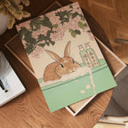 Tranquil Rabbit Moment poster visualiserad på vägg – stilren mockup från Bozetto