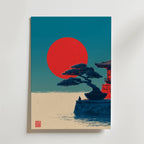 Japanese Zen – stilfullt konsttryck från Bozetto, tryckt på matt finpapper i hög tryckkvalitet