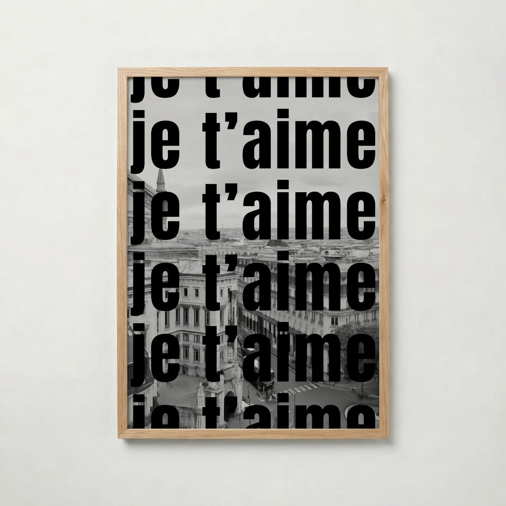 Je T'aime Paris Poster – ekram