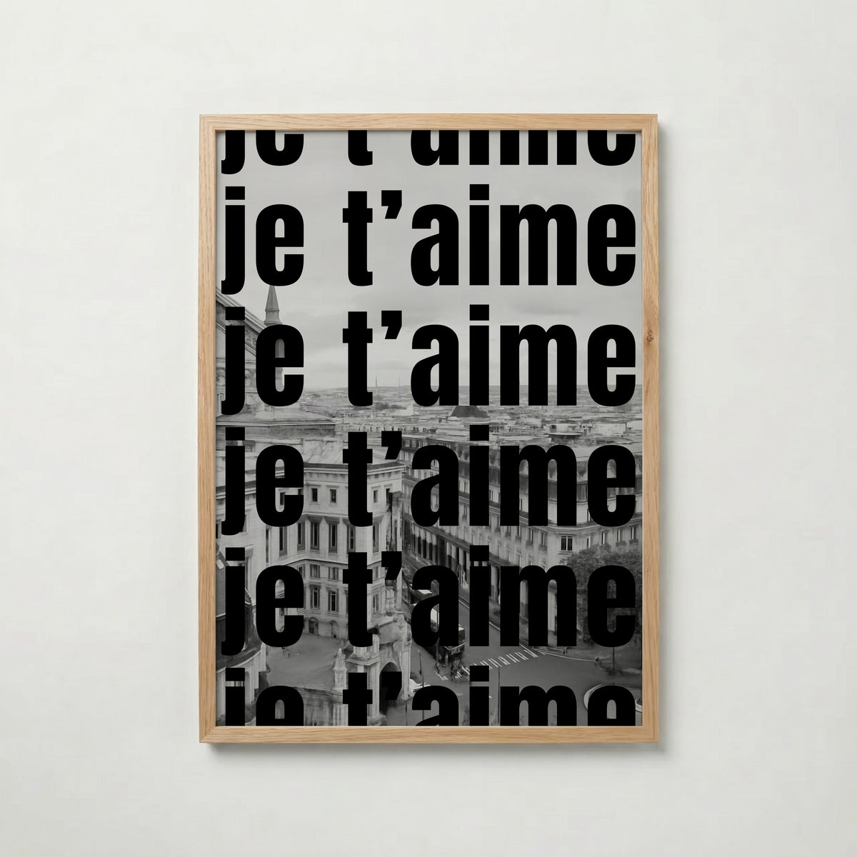 Je T'aime Paris Poster – ekram