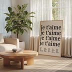Je T'aime Echo Poster – i rum 3