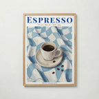 Espresso poster visad rakt fram – Bozetto affisch i hög tryckkvalitet i hög tryckkvalitet