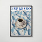 Espresso – affisch med snyggt motiv, köp enkelt hos Bozetto i flera storlekar i hög tryckkvalitet