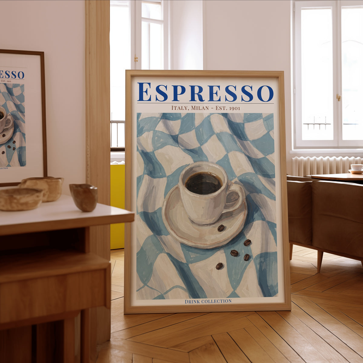 Espresso poster i stilrent hem med modern inredning – köp enkelt hos Bozetto i hög kvalitet