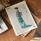 Japanese Kimono poster visad rakt fram – Bozetto affisch i hög tryckkvalitet i hög tryckkvalitet