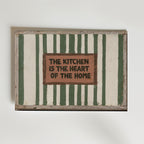 Kitchen Heart Poster – handmålad skylt The Kitchen is the Heart of the Home