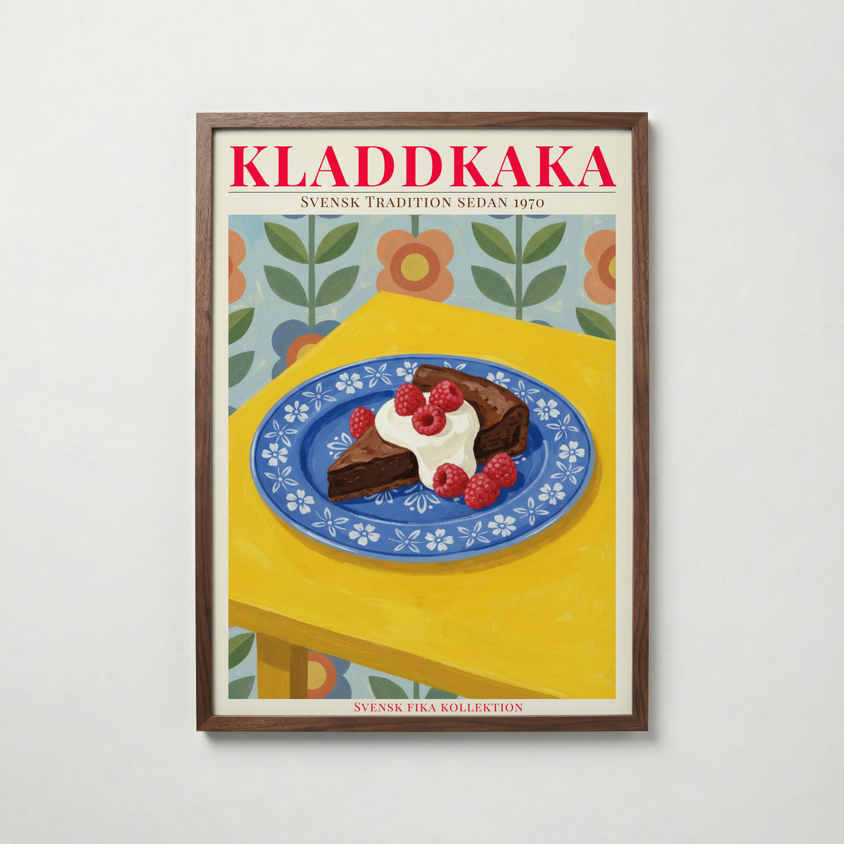 Kladdkaka – Bozetto poster i hög kvalitet, perfekt för varje rum i hemmet i hög tryckkvalitet