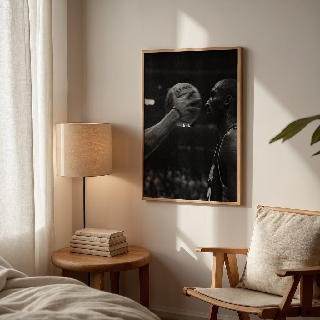 Kobe Bryant Lock In poster i stilrent hem med modern inredning – köp enkelt hos Bozetto