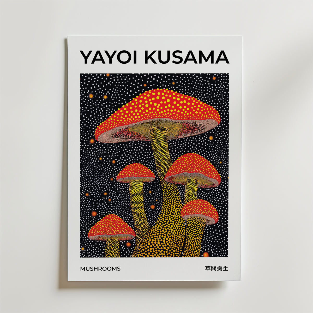 Bundle 3-pack Yayoi Kusama Dreamscape Trio – kuraterad postercollection som lyfter hemmet hos Bozetto