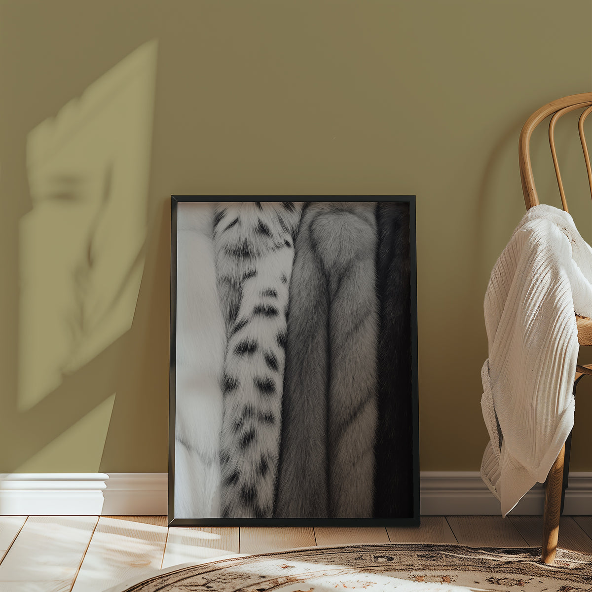 Soft Pelt Layers Poster – i rum 1