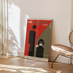 Léon: The Professional poster visualiserad på vägg – från Bozetto i hög kvalitet