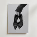 Carried Leopard Pumps Poster – canvas utan passepartout