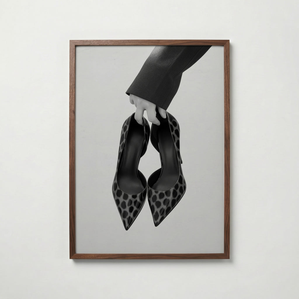Carried Leopard Pumps Poster – valnötsram
