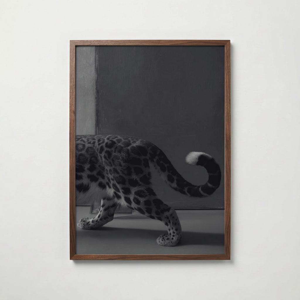 Leopard In Stride Poster – valnötsram
