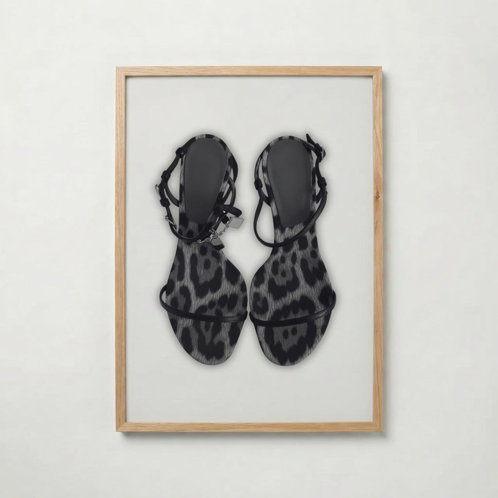 Spotted Strap Sandals Poster – ekram