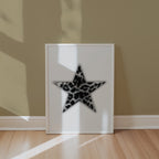 Leopard Star Cutout Poster – i rum 2