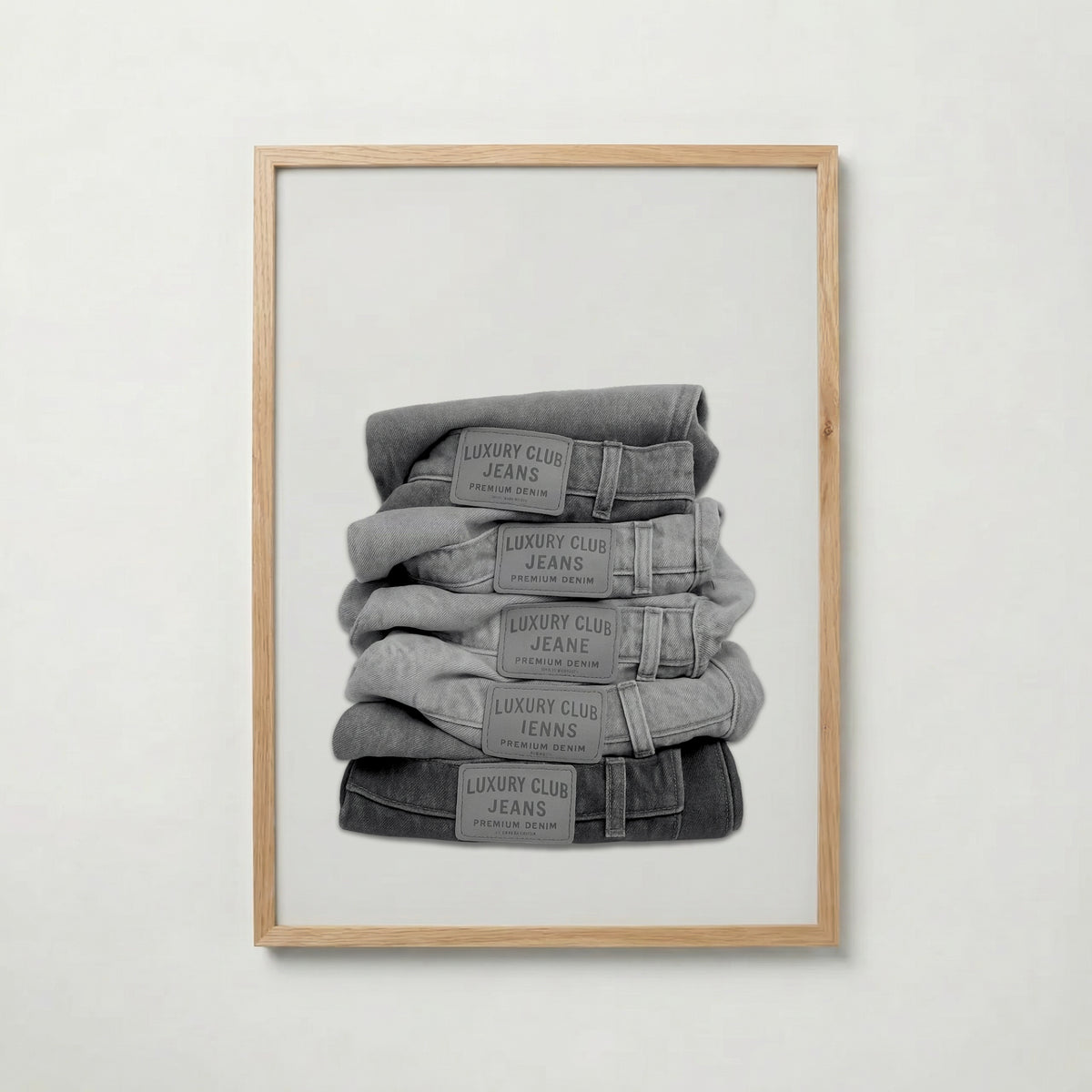 Folded Denim Stack Poster – ekram