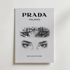 Prada Milano – stilfullt konsttryck från Bozetto, tryckt på matt finpapper i hög tryckkvalitet