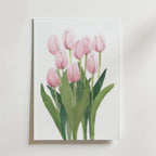 Pink Tulips – stilfullt konsttryck från Bozetto, tryckt på matt finpapper i hög tryckkvalitet