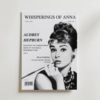 Audrey Hepburn – stilfullt konsttryck från Bozetto, tryckt på matt finpapper i hög tryckkvalitet