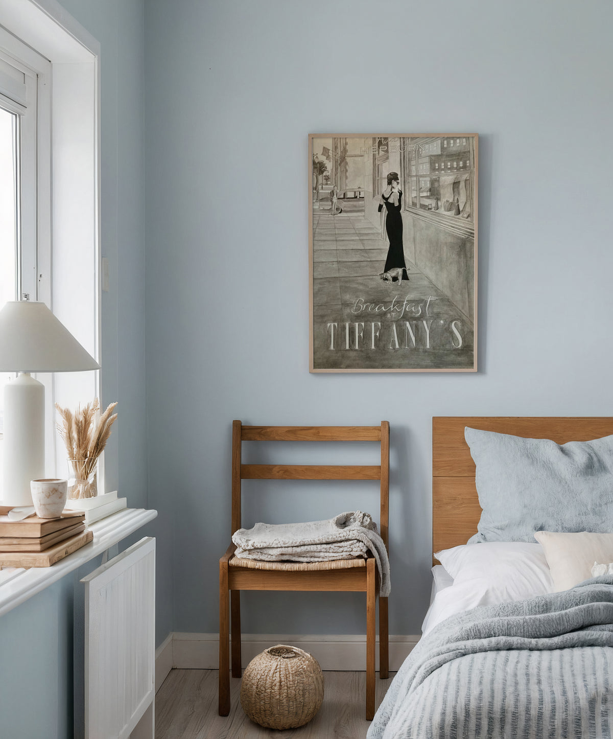 Väggmockup med Breakfast at Tiffany’s – köp enkelt hos Bozetto affisch i hög kvalitet