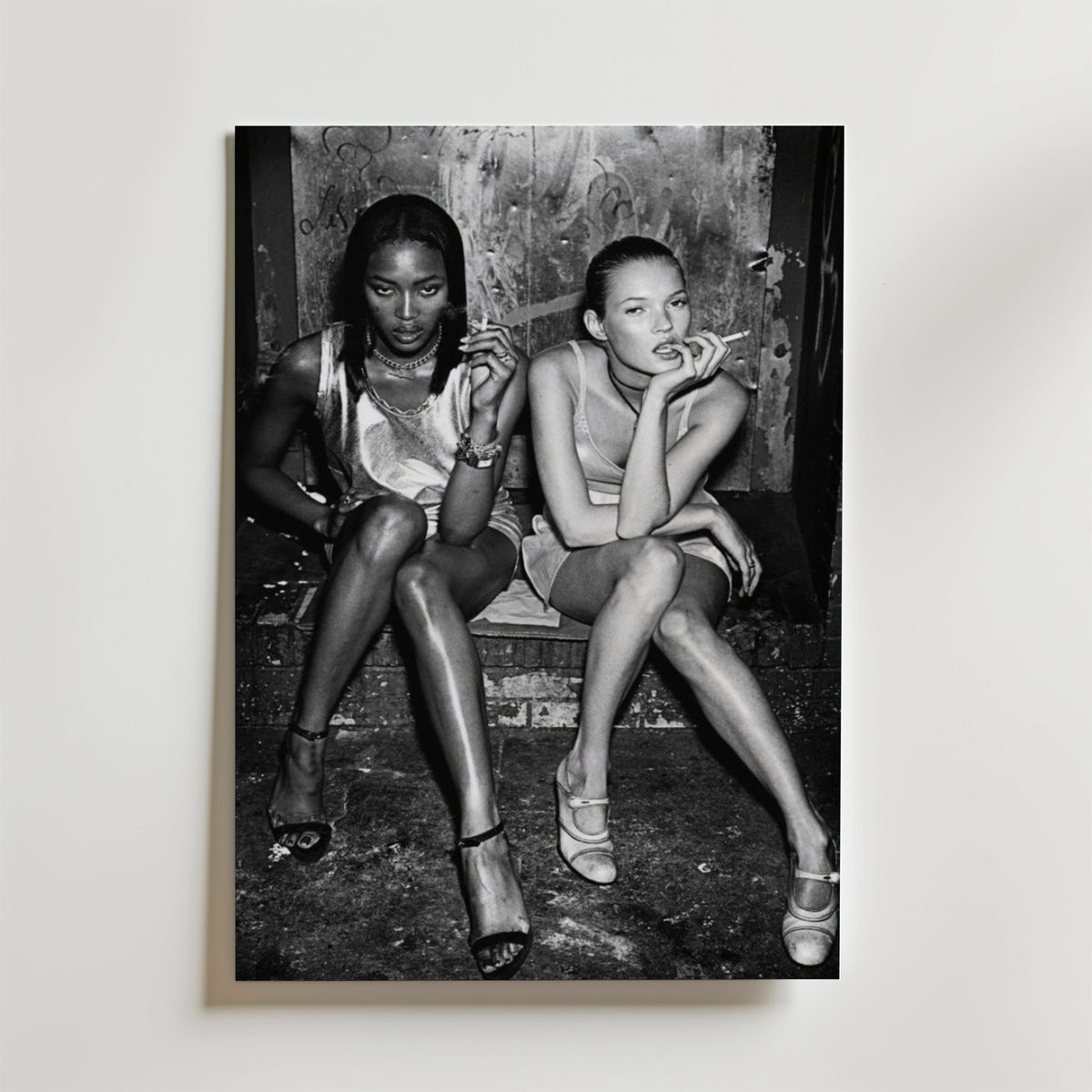 90s Supermodel Night – stilfullt konsttryck från Bozetto, tryckt på matt finpapper