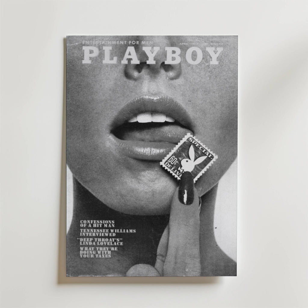 Playboy Lips – stilfullt konsttryck från Bozetto, tryckt på matt finpapper i hög tryckkvalitet