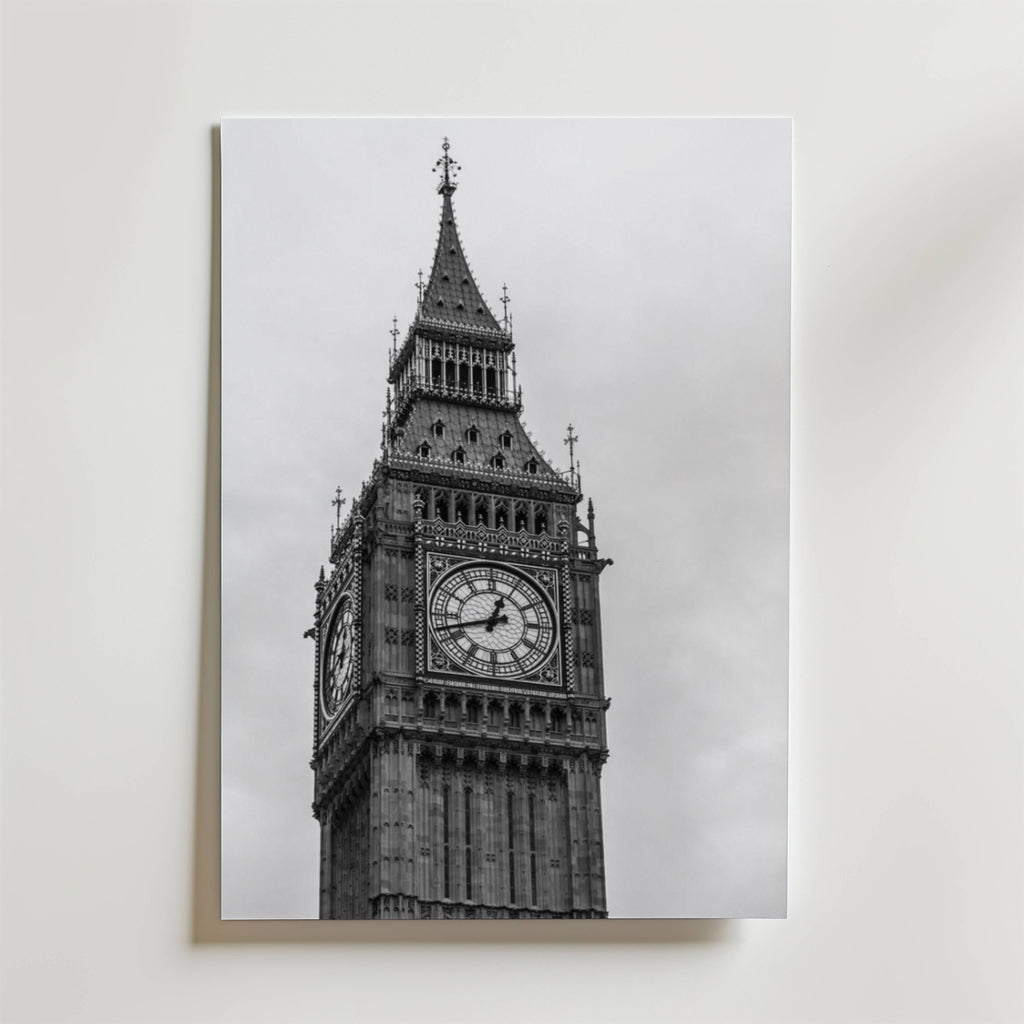 Big Ben London – stilfullt konsttryck från Bozetto, tryckt på matt finpapper i hög tryckkvalitet