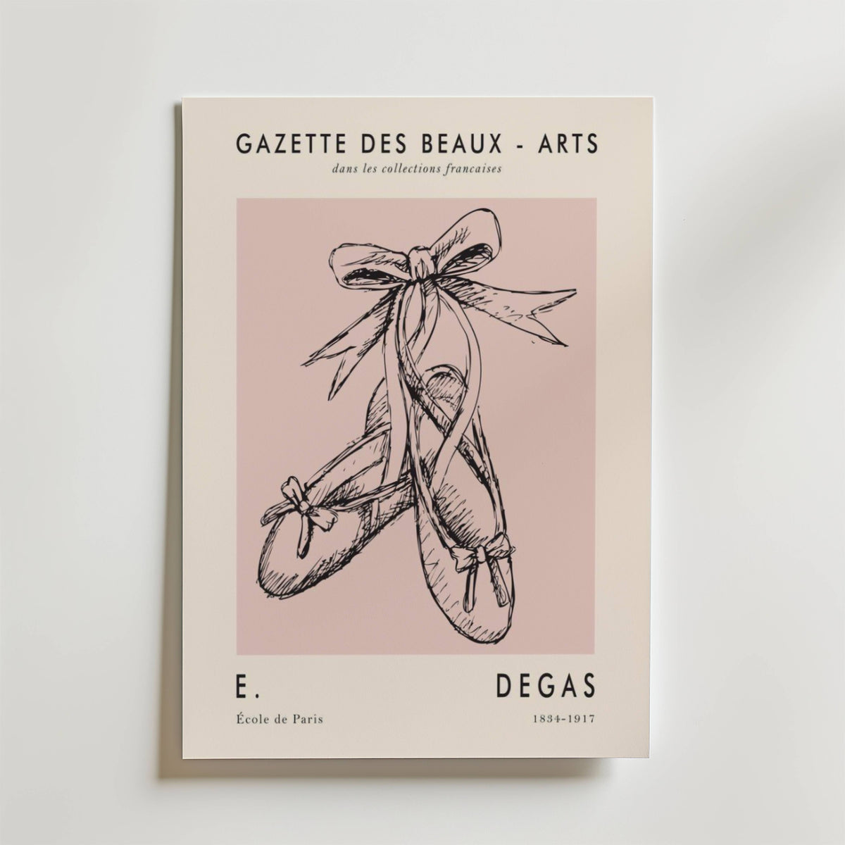 Edgar Degas Ballet – stilfullt konsttryck från Bozetto, tryckt på matt finpapper