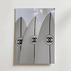Chanel Surf No.2 – stilfullt konsttryck från Bozetto, tryckt på matt finpapper i hög tryckkvalitet