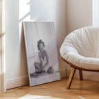 Väggmockup av Morning Muse affisch på ljus tegelvägg – Bozetto konsttryck i hög tryckkvalitet