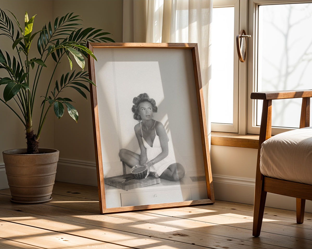 Mockup för Morning Muse – se hur affischen ser ut inramad på din vägg, Bozetto i hög tryckkvalitet