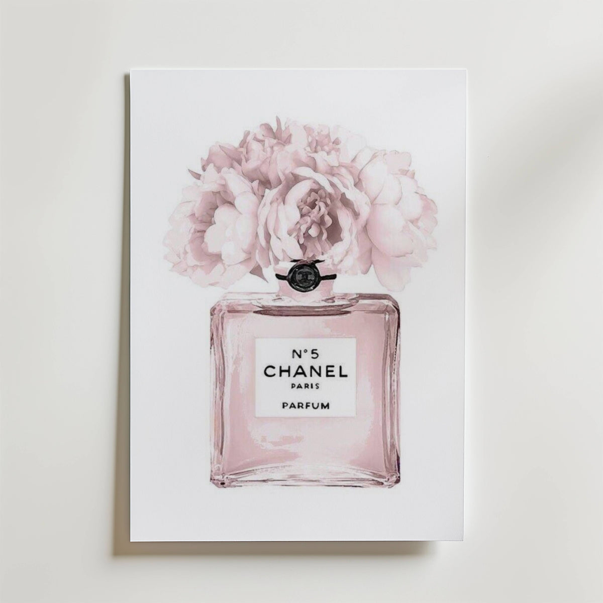Chanel Bloom – stilfullt konsttryck från Bozetto, tryckt på matt finpapper i hög tryckkvalitet