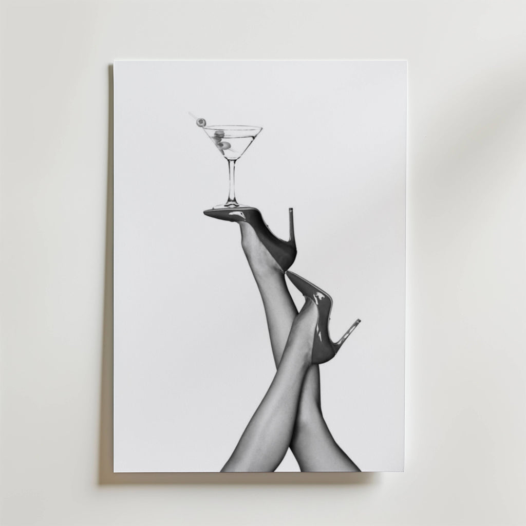 Martini Glam – stilfullt konsttryck från Bozetto, tryckt på matt finpapper i hög tryckkvalitet