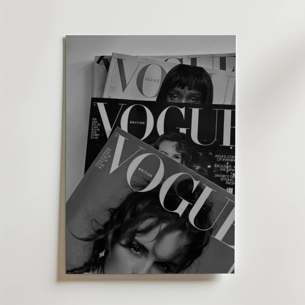 Vogue Magazine – stilfullt konsttryck från Bozetto, tryckt på matt finpapper i hög tryckkvalitet