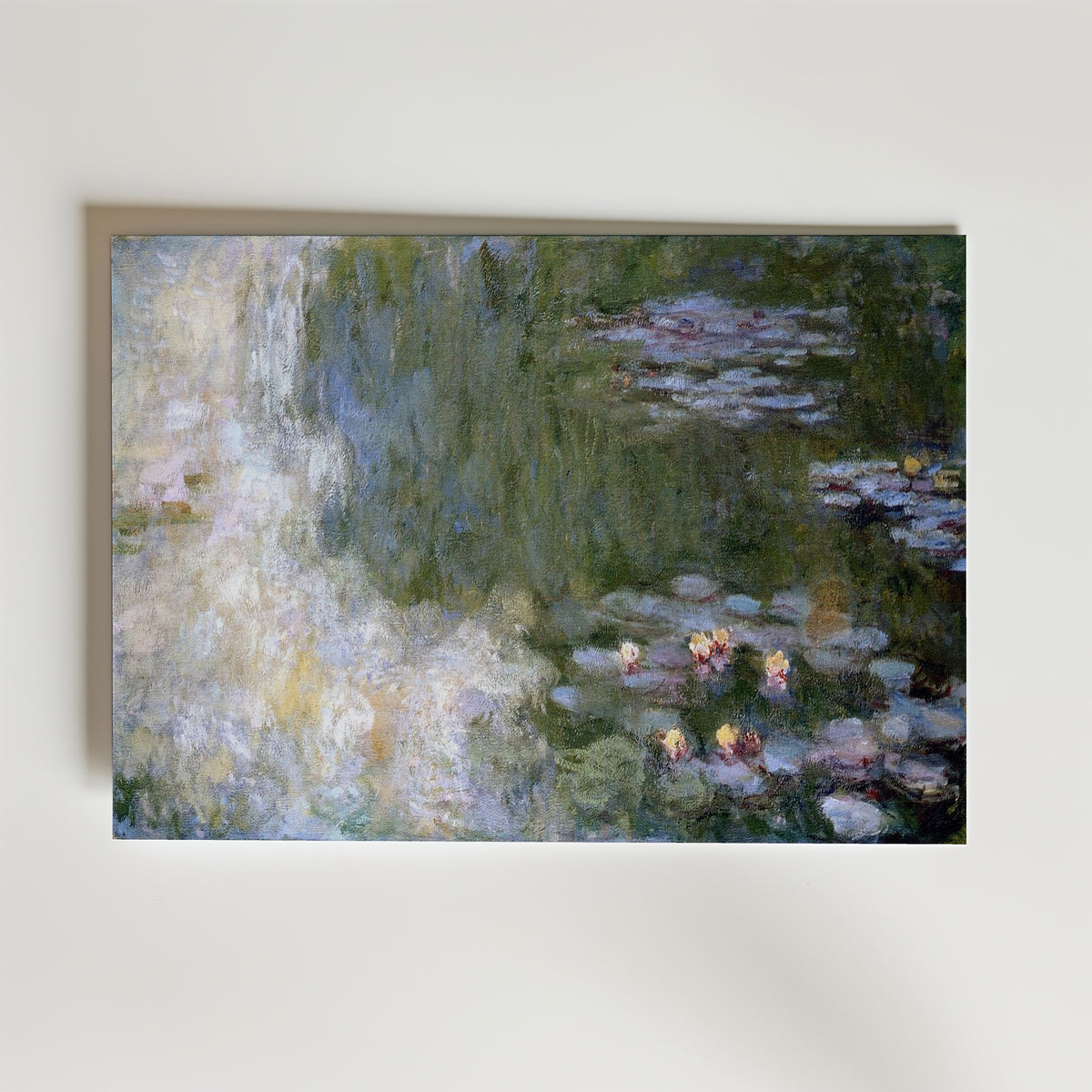 Claude Monet Nymphéas Giverny 1916 affisch i neutral inramning – konsttryck från Bozetto i hög kvalitet