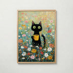 Morning Coffee Cat – affisch med snyggt motiv, köp enkelt hos Bozetto i flera storlekar