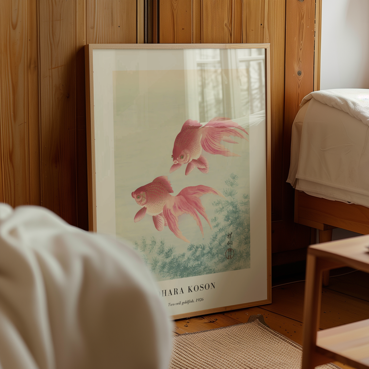 Two Veil Goldfish Ohara – affisch med stilfullt motiv från Bozetto i hög kvalitet