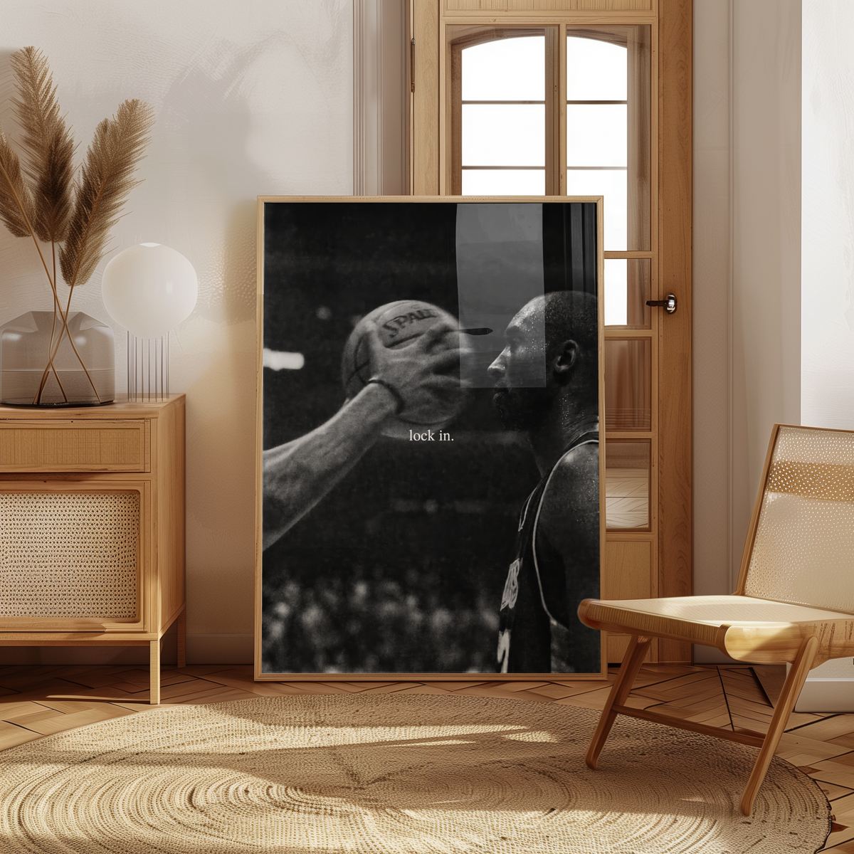 Kobe Bryant Lock In poster visad rakt fram – Bozetto affisch i hög tryckkvalitet