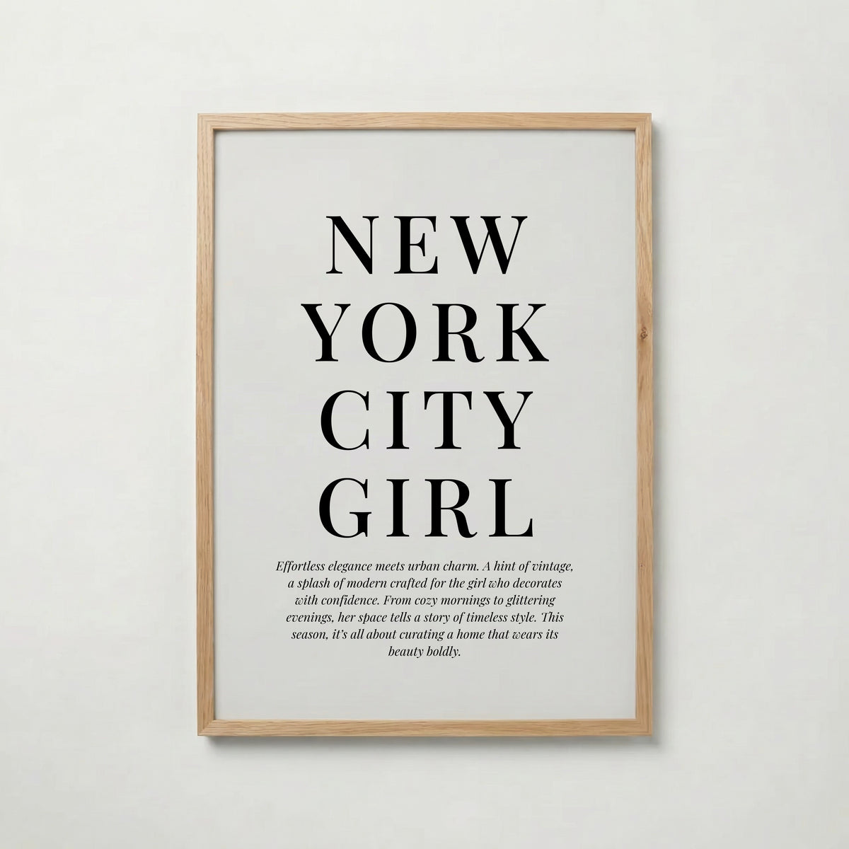 City Girl Editorial Poster – ekram