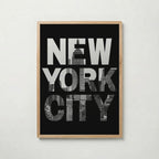 Skyline Cutout Type Poster – ekram