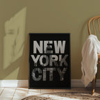 Skyline Cutout Type Poster – i rum 3