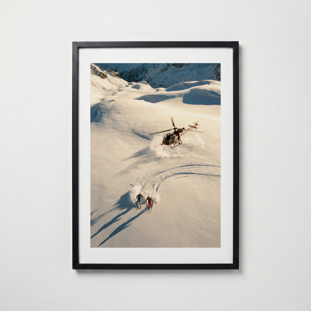 Alpine Pursuit Prestige – affisch med stilfullt motiv från Bozetto i hög kvalitet