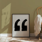 Inked Quotation Marks Poster – i rum 4