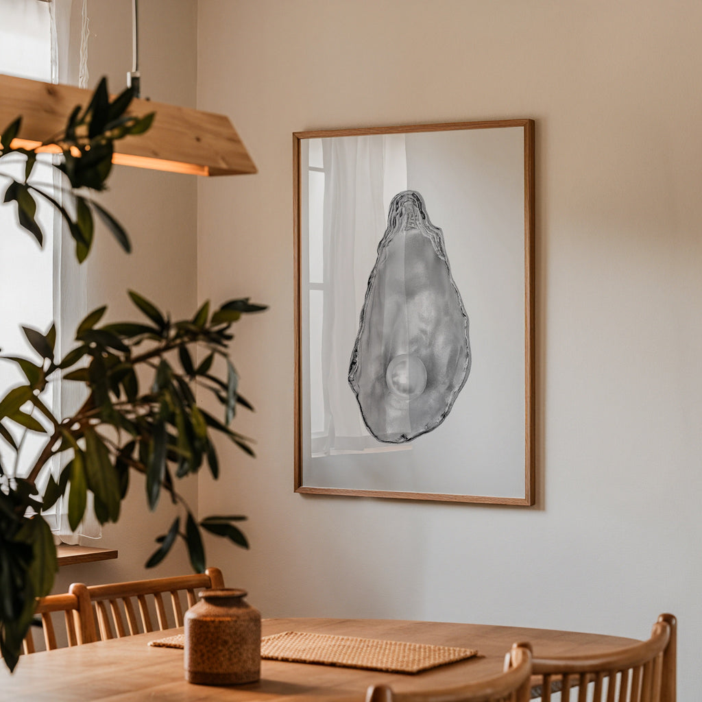 Silver Oyster Pearl Poster – i rum 3