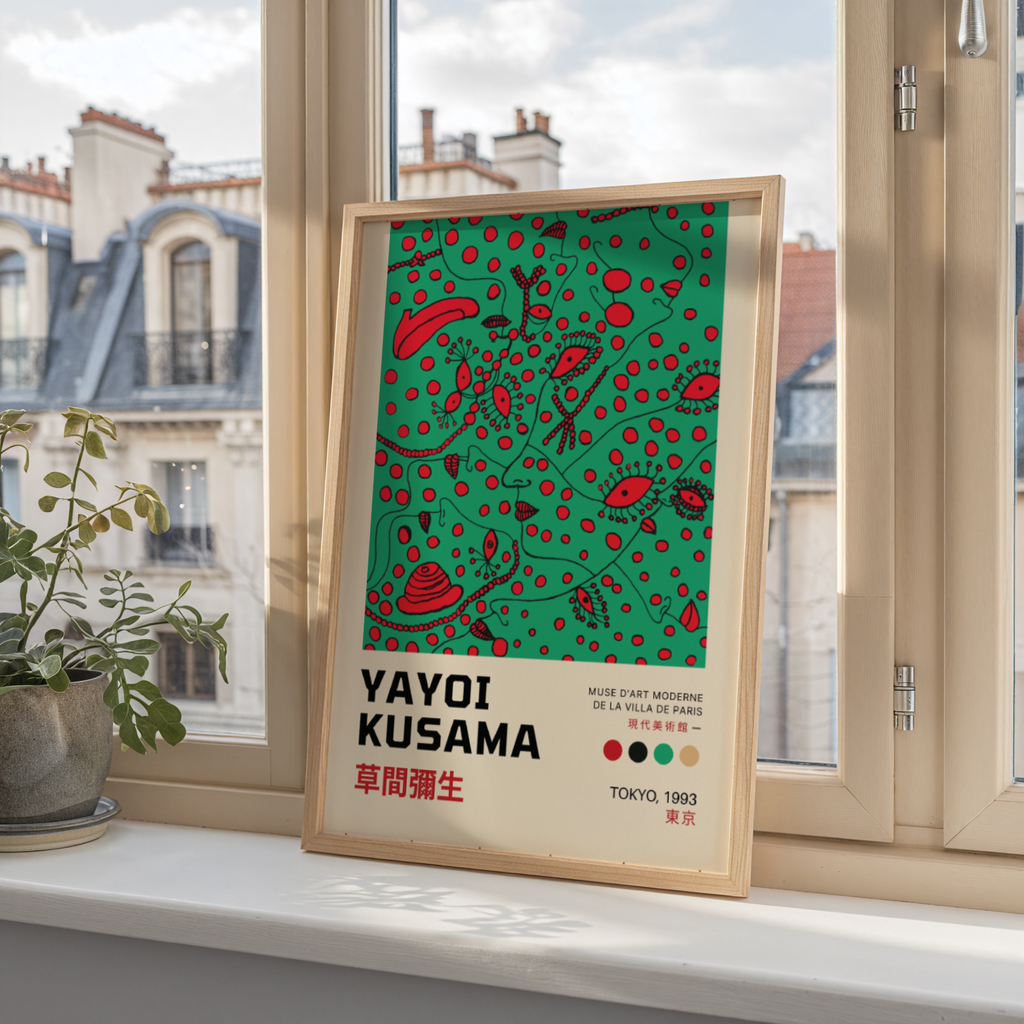 Yayoi Kusama Botanical – affisch med stilfullt motiv från Bozetto i hög kvalitet