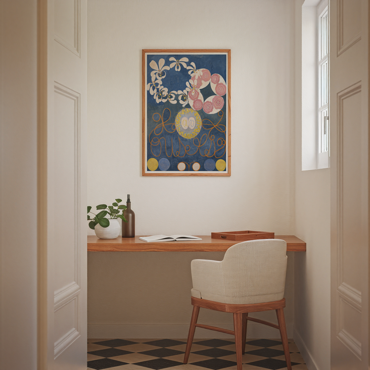 Hilma af Klint The Ten – affisch med stilfullt motiv från Bozetto i hög kvalitet