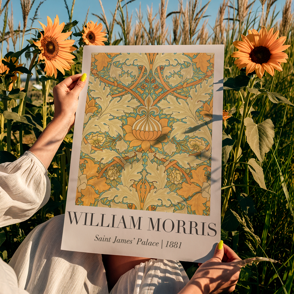 William Morris Saint James' – affisch med stilfullt motiv från Bozetto i hög kvalitet